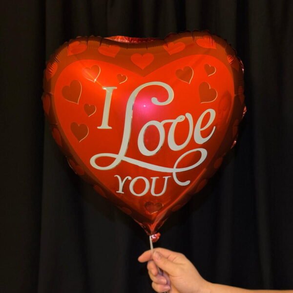 balão coração "i love you"