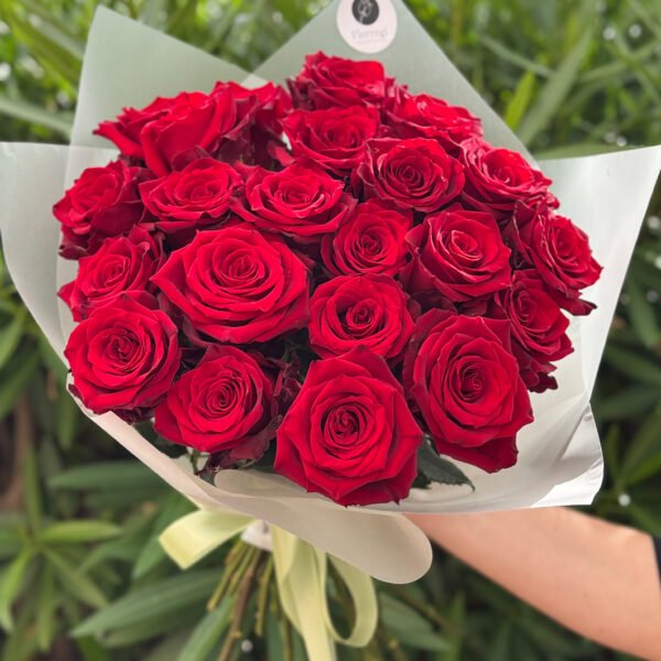 red classic bouquet – 23 red roses